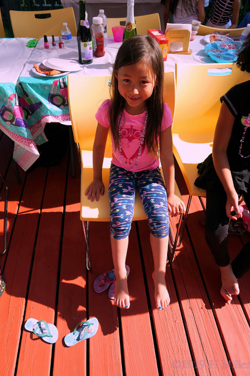 Party Guest Happy With Her Mini Pedi Party Guest Happy With Her Mini Pedi